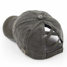 Load image into Gallery viewer, Monogram Hat - Criss Cross Back