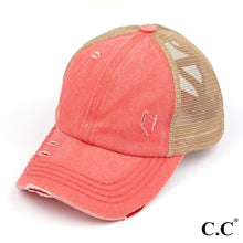 Load image into Gallery viewer, Monogram Trucker Hat - Criss Cross Back