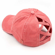 Load image into Gallery viewer, Monogram Hat - Criss Cross Back