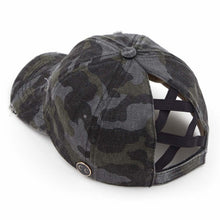 Load image into Gallery viewer, Monogram Hat - Criss Cross Back