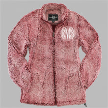 Load image into Gallery viewer, Monogram Sherpa Sweatshirt - Full Zip