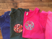 Load image into Gallery viewer, Comfort Colors Monogram Tank Top