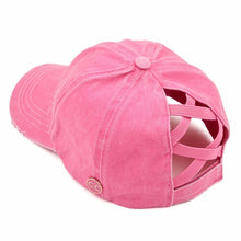 Load image into Gallery viewer, Monogram Hat - Criss Cross Back