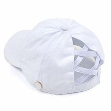 Load image into Gallery viewer, Monogram Hat - Criss Cross Back