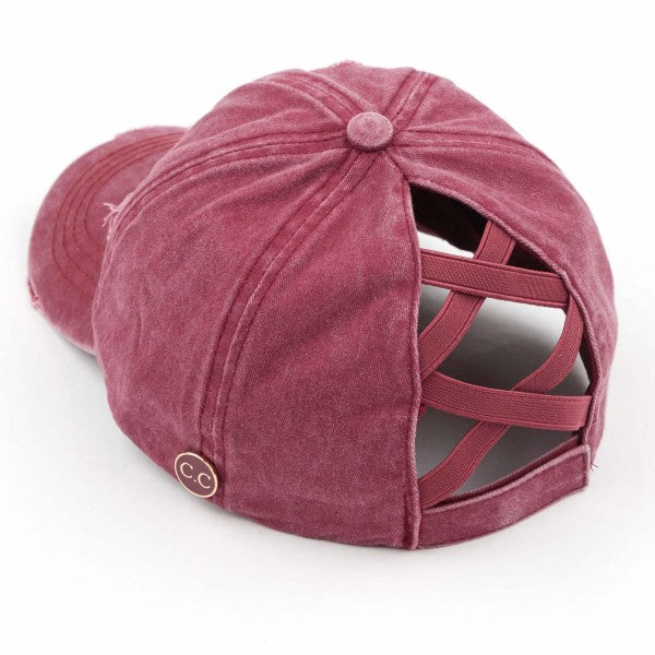 Monogram Hat Criss Cross Back – Carly's Customs