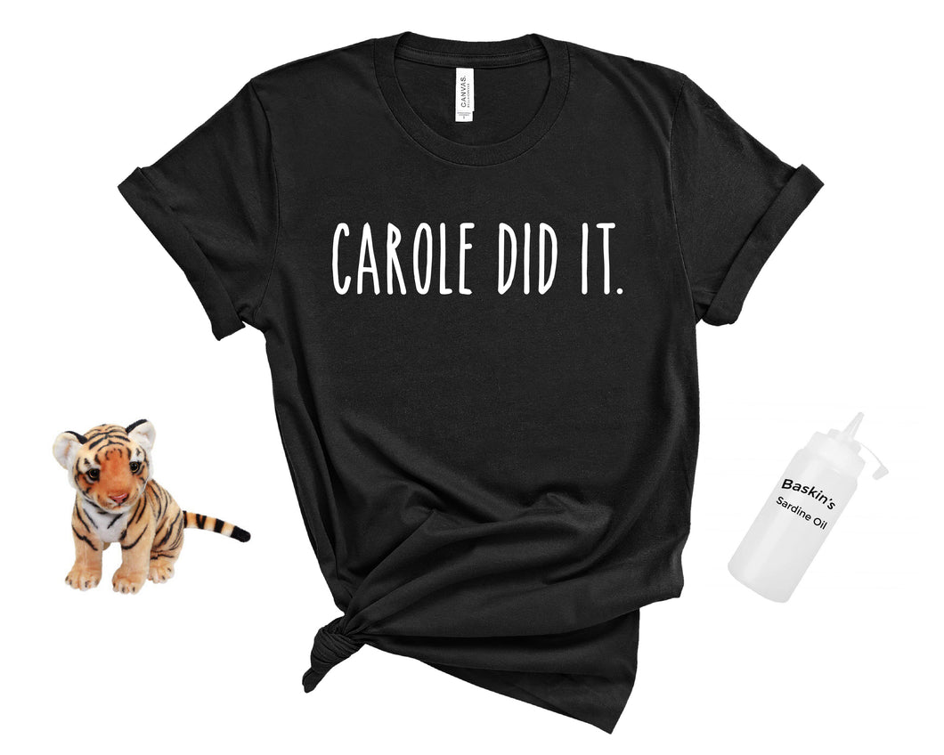 Carole Did It.