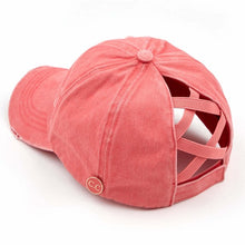 Load image into Gallery viewer, Monogram Hat - Criss Cross Back
