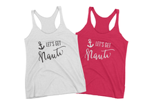 Load image into Gallery viewer, Let&#39;s Get Nauti Bridal Party Tank Top
