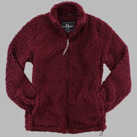 Monogram Sherpa Sweatshirt - Full Zip – Carly's Customs