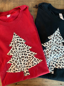 Christmas Tree Leopard Shirt